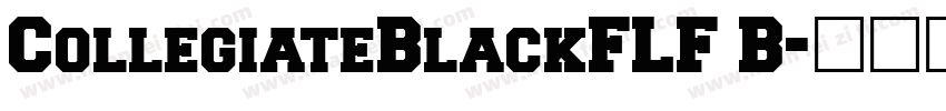 CollegiateBlackFLF B字体转换